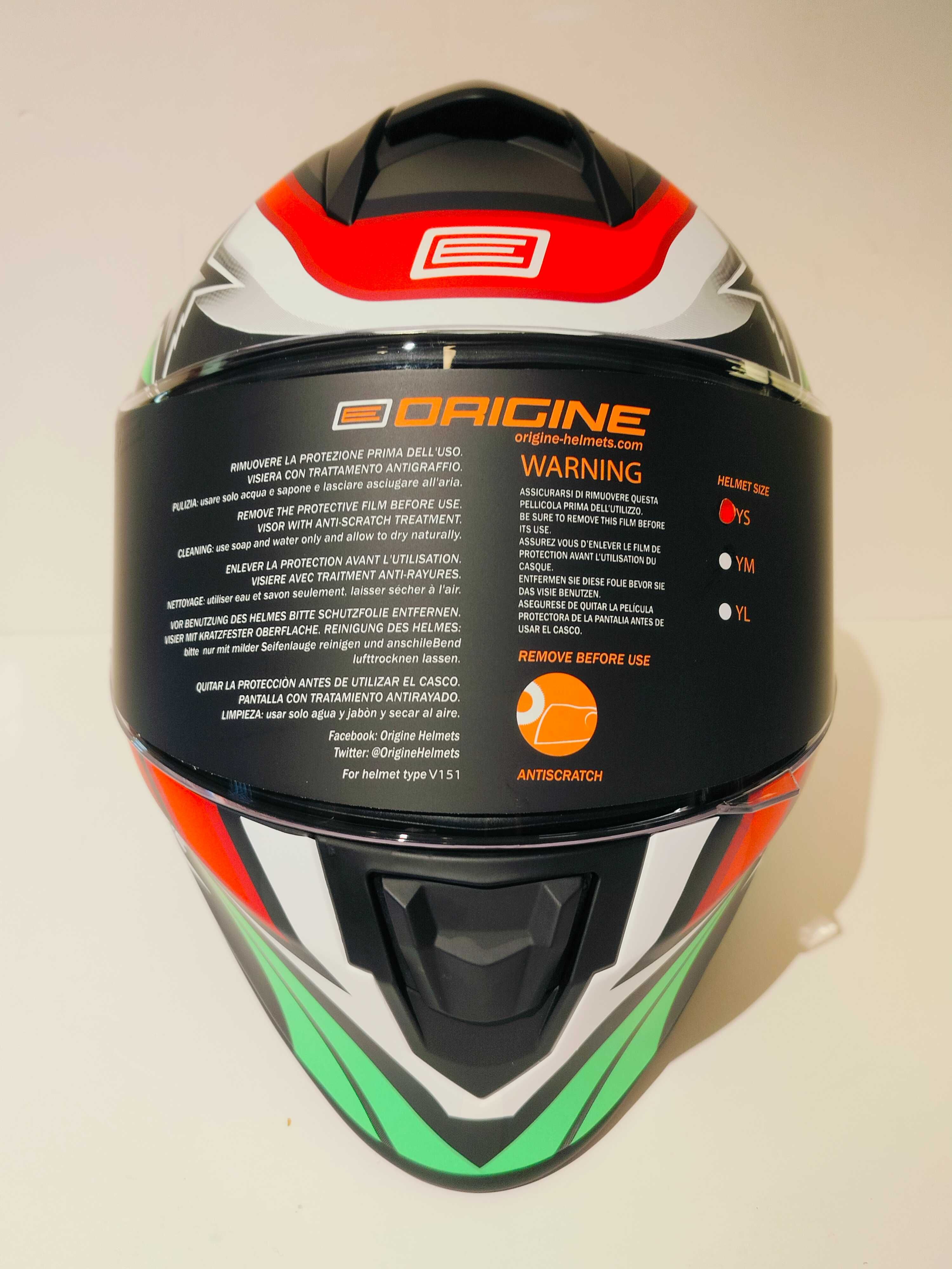 Capacete de criança Origine Dinamo Stars Revolution mota scooter novo