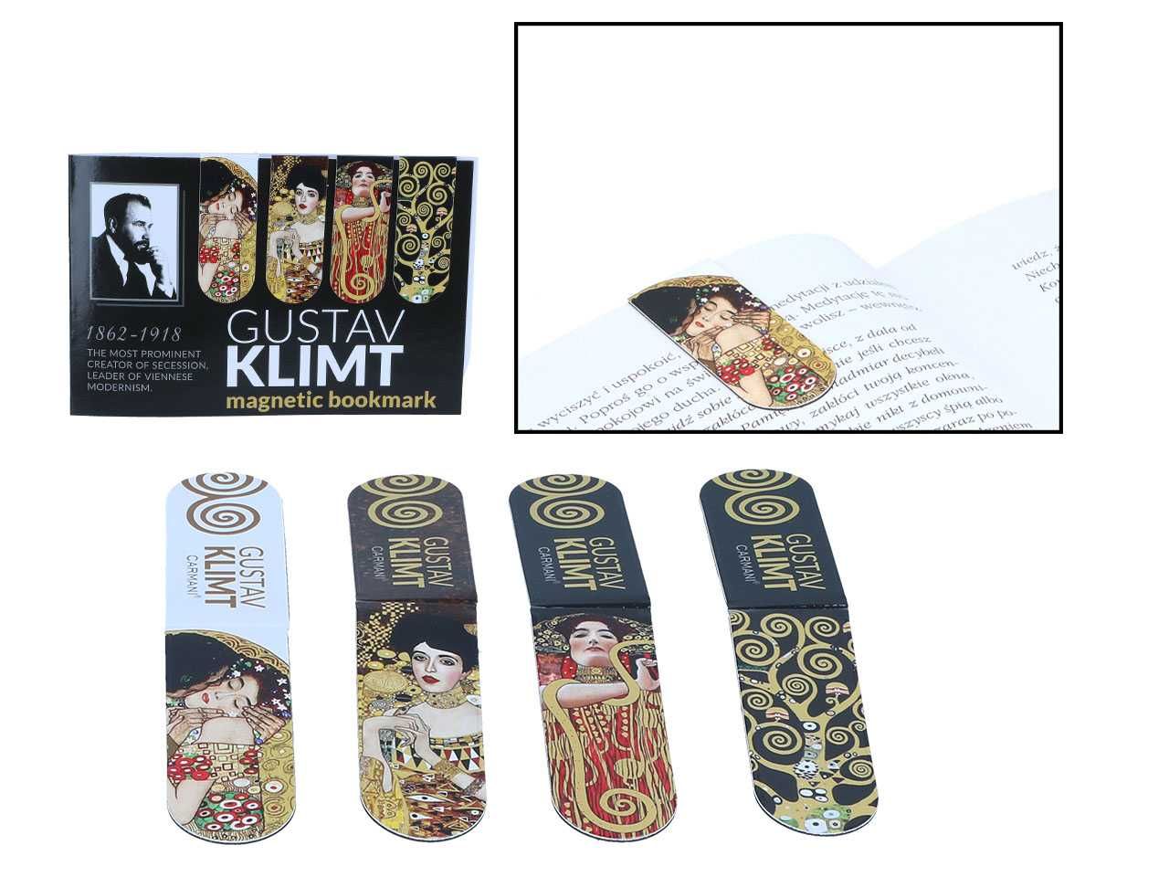 Zakładki magnetyczne do książki G. Klimt NOWE