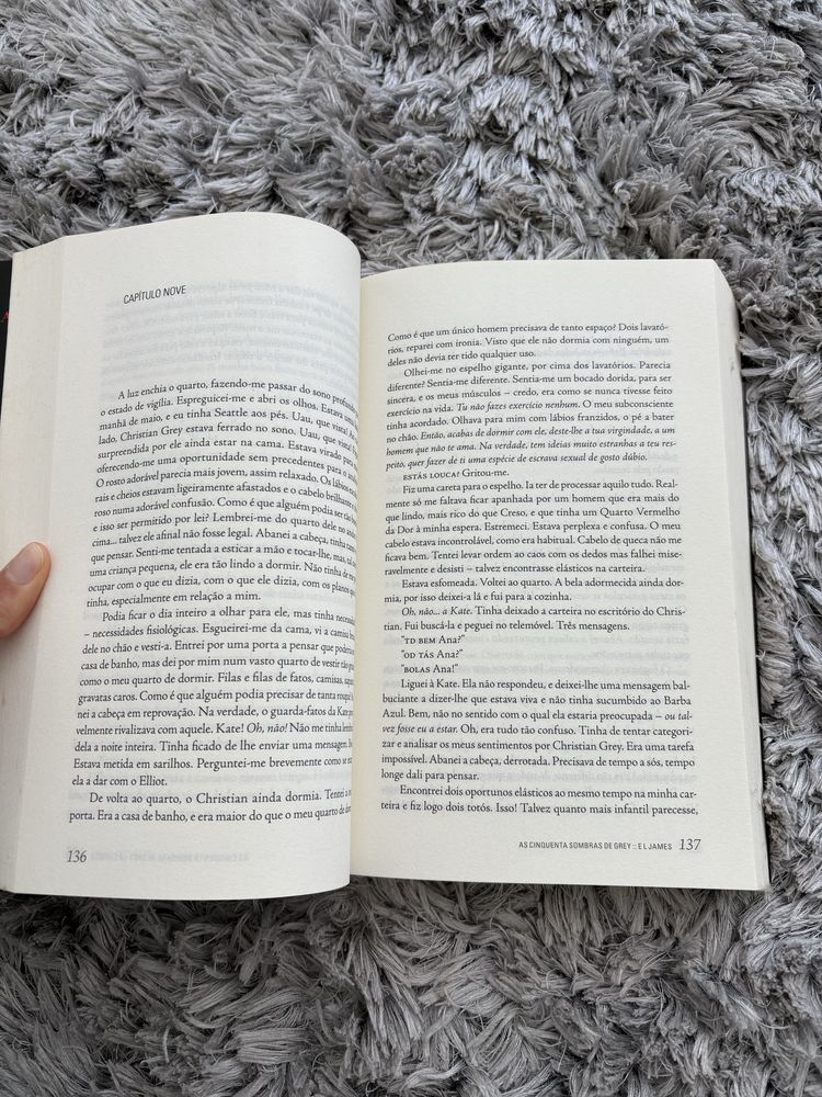 Livro as Cinquenta Sombras de Grey I