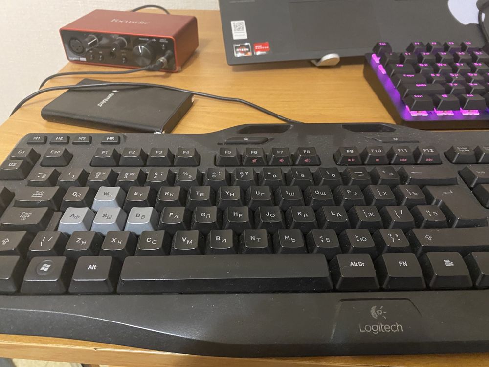 Клавиатура logitech g105 на запчасти
