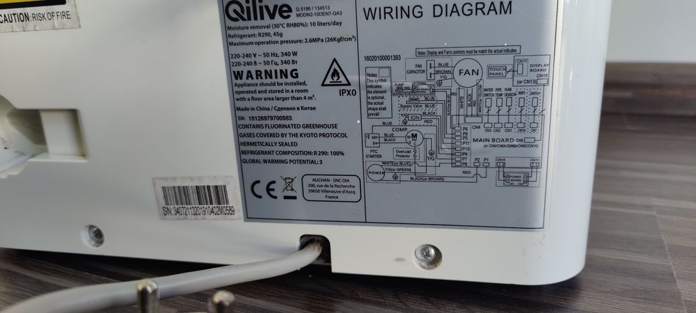 Desumidificador QLive 10L