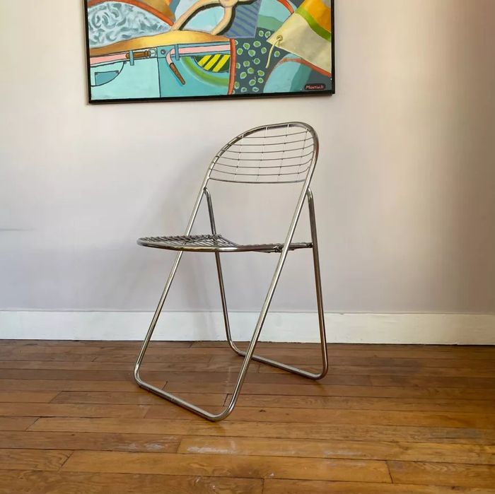 Vintage chromowany design Niels Gammelgard, lata 70. Ikea åland