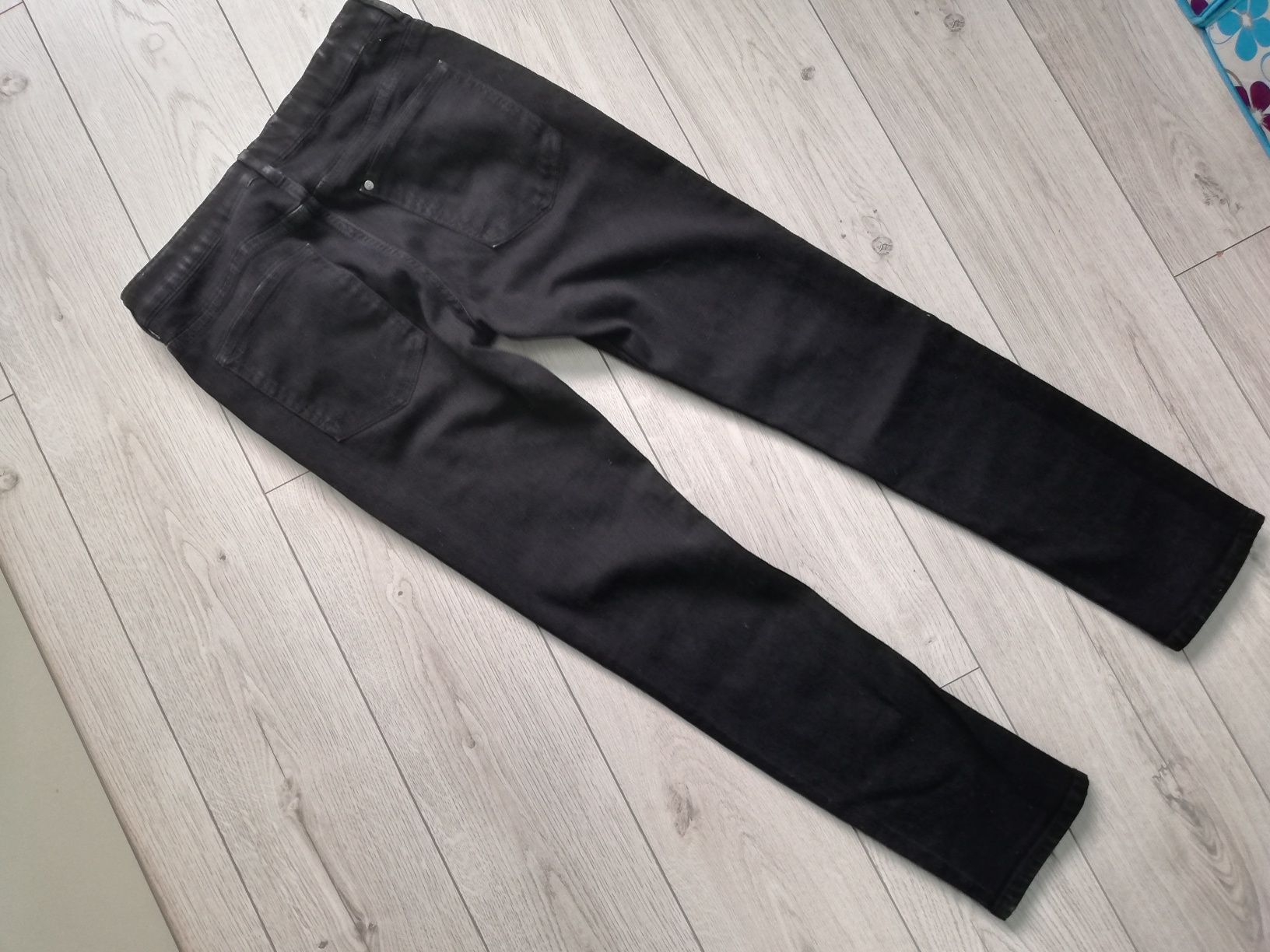 Jeansy czarne H&M skinny fit rozm 158