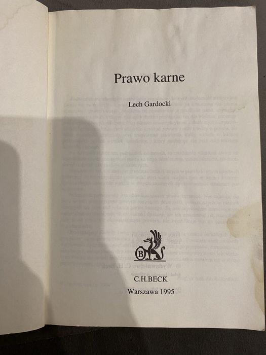 Prawo karne podręczniki prawnicze