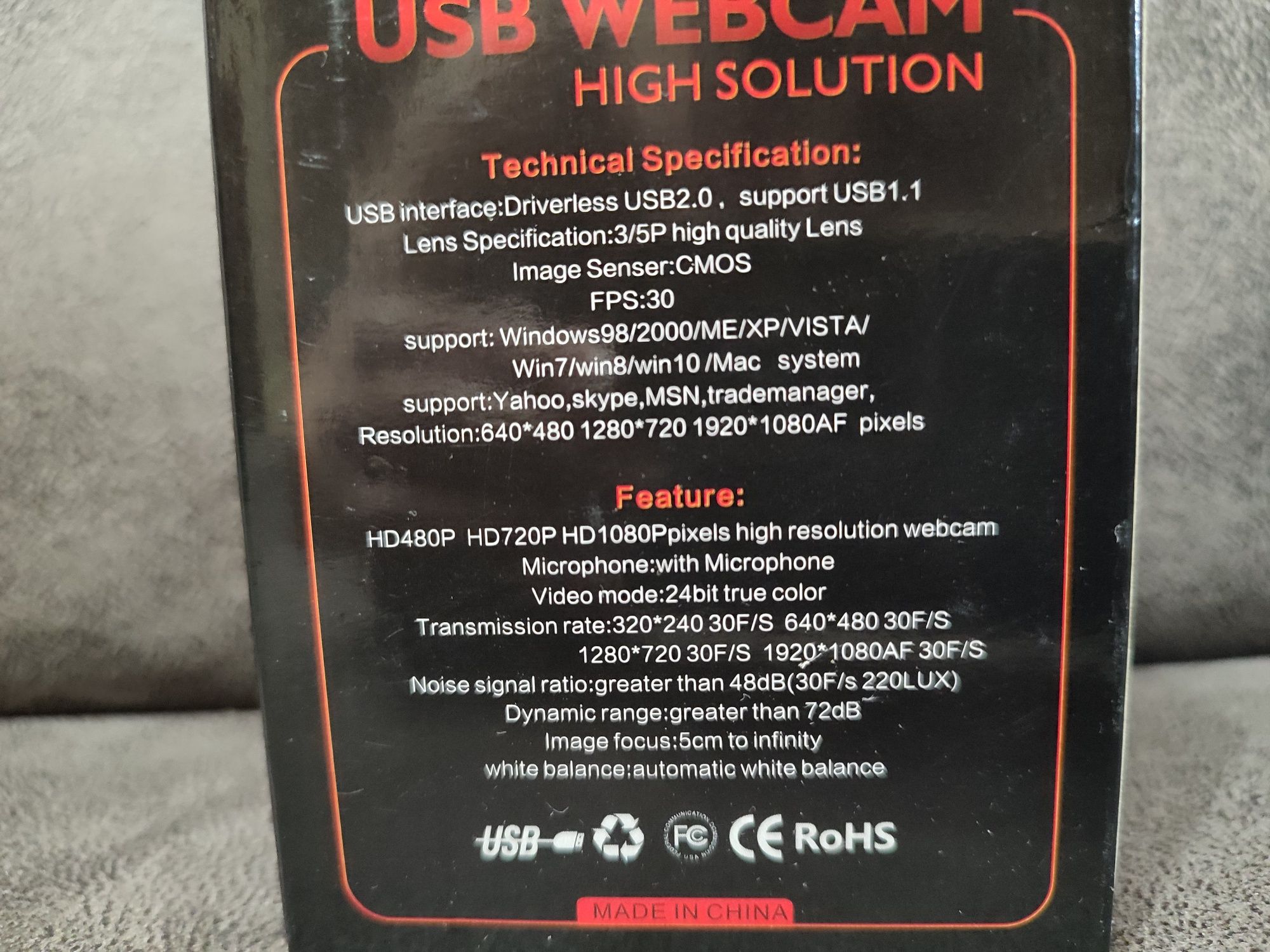 USB WEB CAMERA high solution (новая)