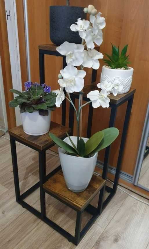 Duży kwietnik pojemny na kwiaty rośliny loft industrialny 68 cm