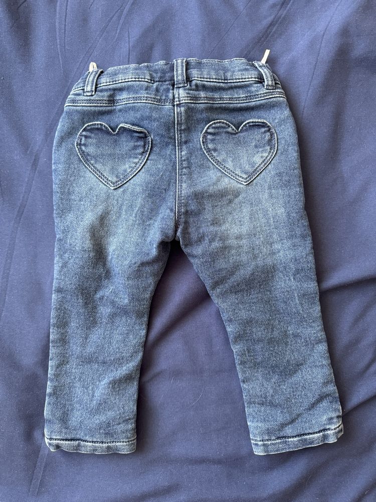Spodnie dżinsowe jeansowe C&A ocieplane 80