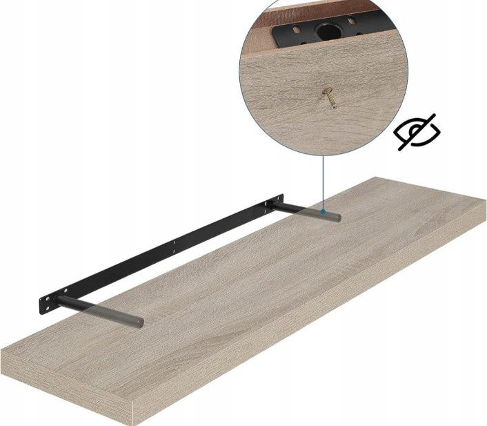 Półka lewitującą 100 cm dąb sonoma