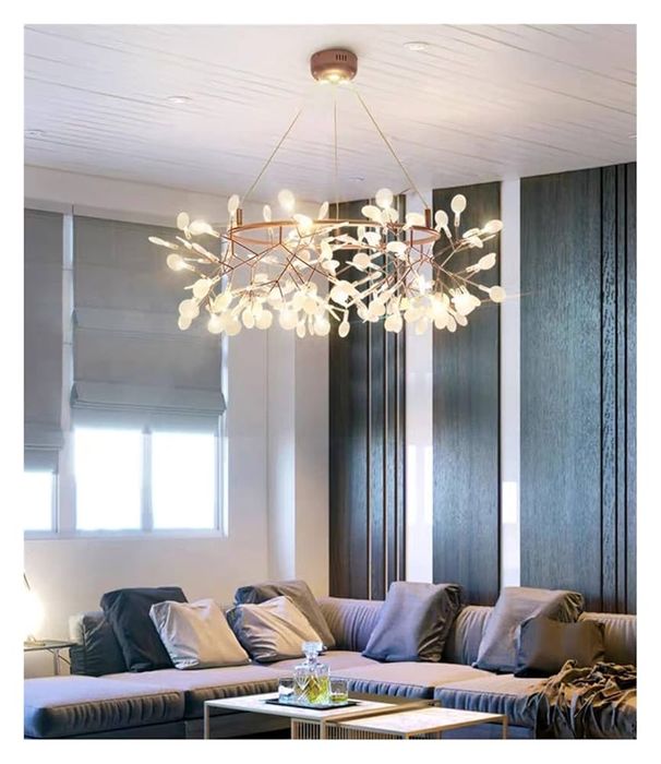 Nowoczesny Żyrandol LED Wiszący Do Salonu i Kuchni - Lampa Firefly