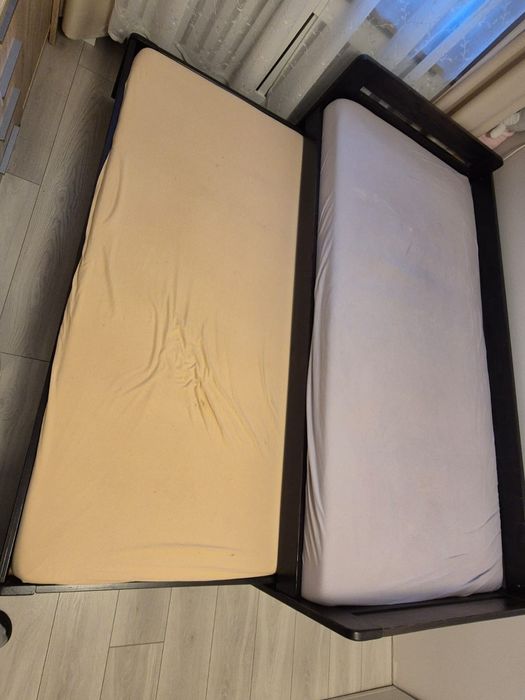 Łóżko podwójne z szufladami