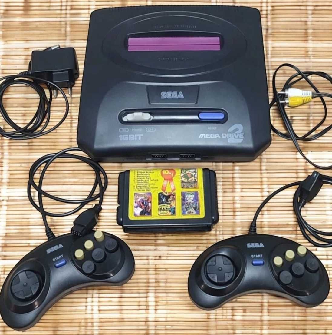 Пиставка ігрова для тєліка sega с играми 2 джойстика
