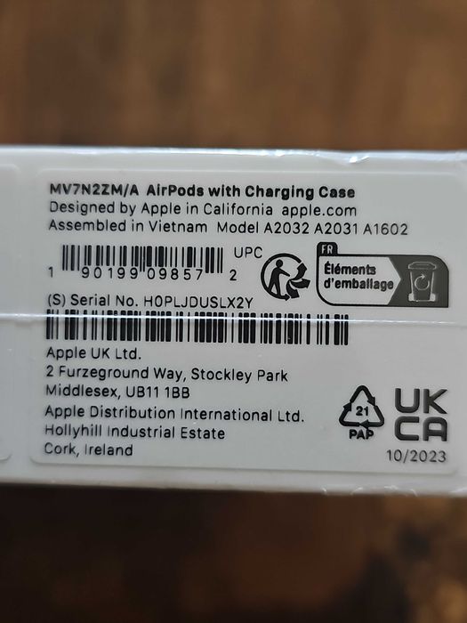 Apple AirPods 2 biały (MV7N2ZM/A)
Słuchawki Douszne