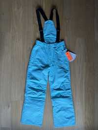 Nowe spodnie narciarskie 4F turkus junior 164cm membrana 8000