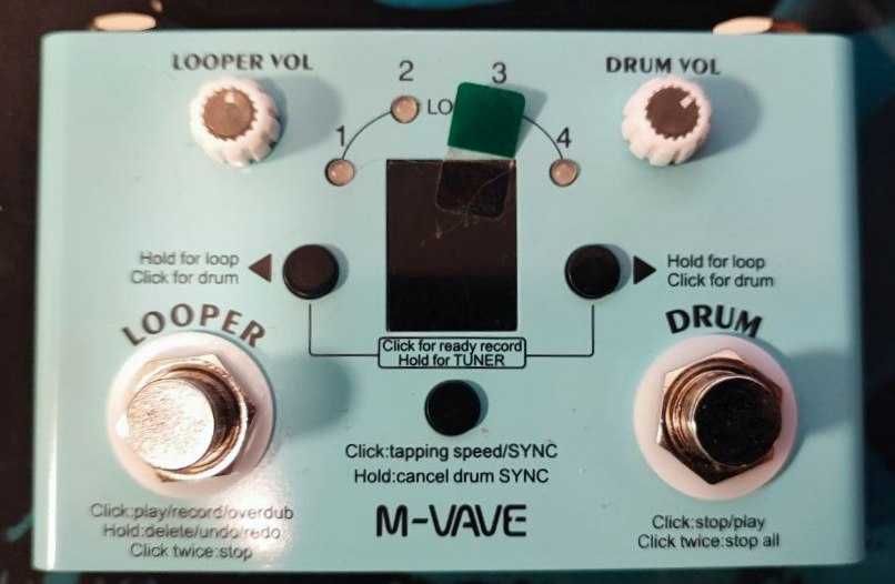 Лупер, Looper, драм машина M-Vave Lost Tempo V2