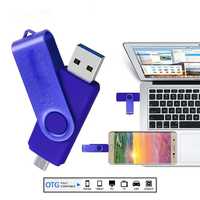Pendrive OTG 64GB, Micro USB, Niebieski, U DISK