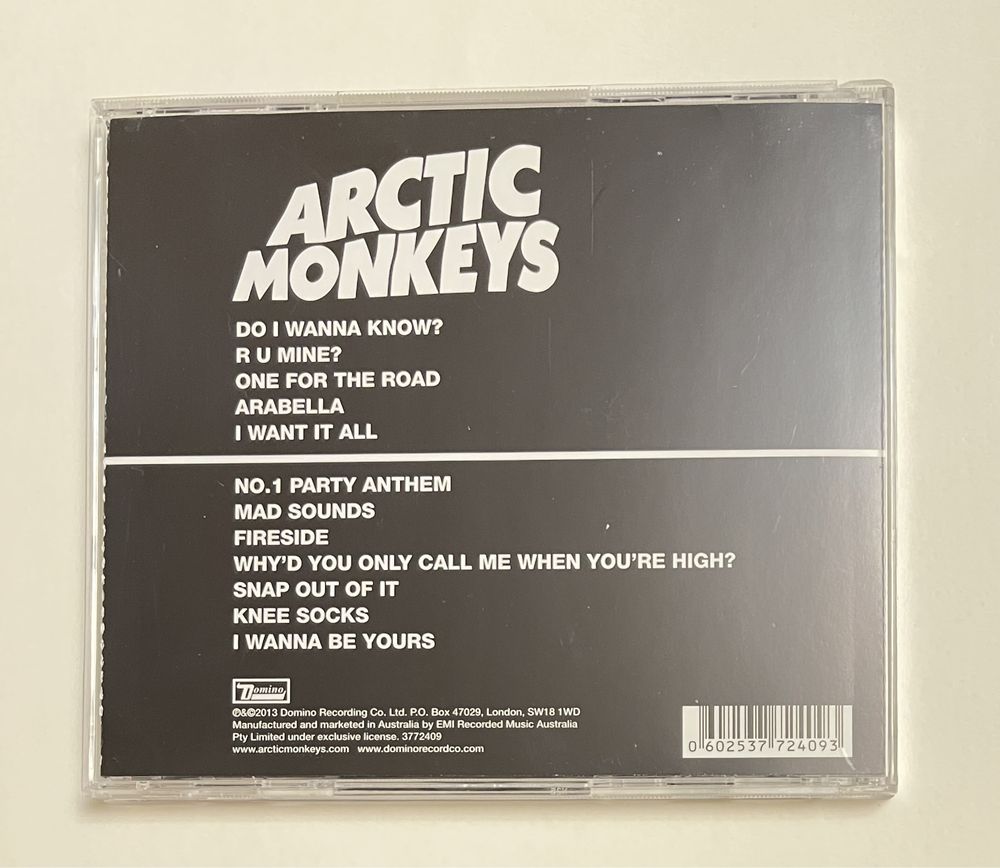 Arctic monkeys cd 2013 jewel case Australia