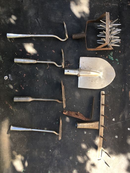 Садовый  сельхоз инструмент для огорода вила лопата грабли  ссср