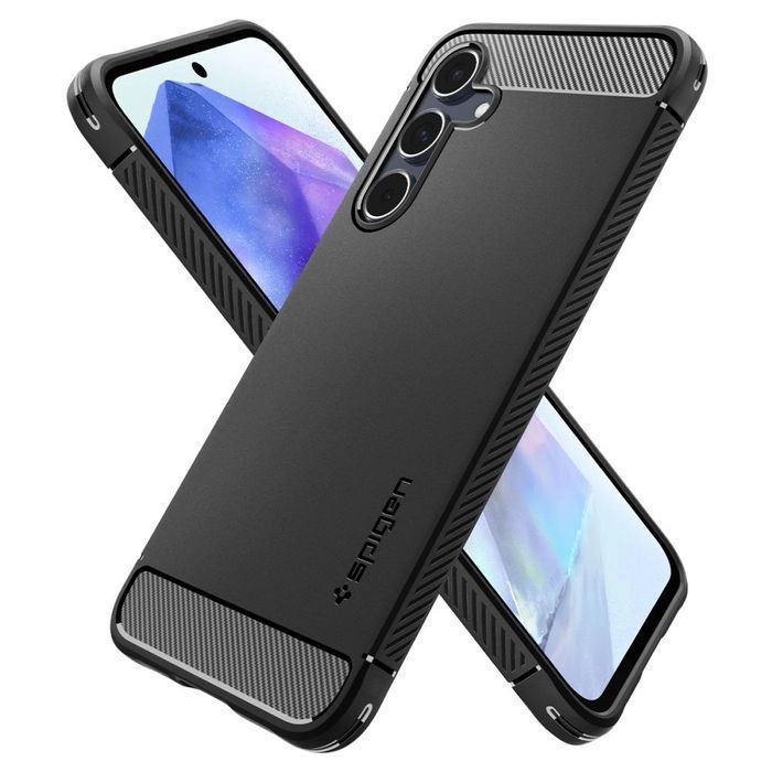 Etui Spigen Rugged Armor Na Samsung Galaxy A55 5G - Czarny Mat