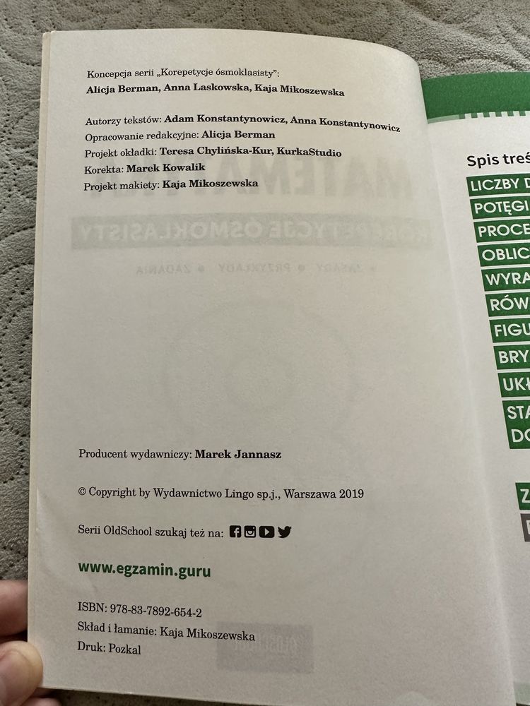 Korepetycje ósmoklasisty Matematyka