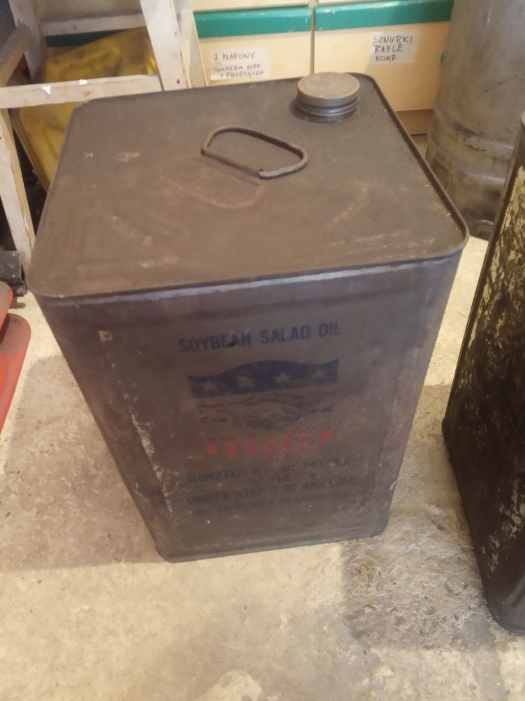 Metalowy pojemnik kanister na paliwo 20 litrów