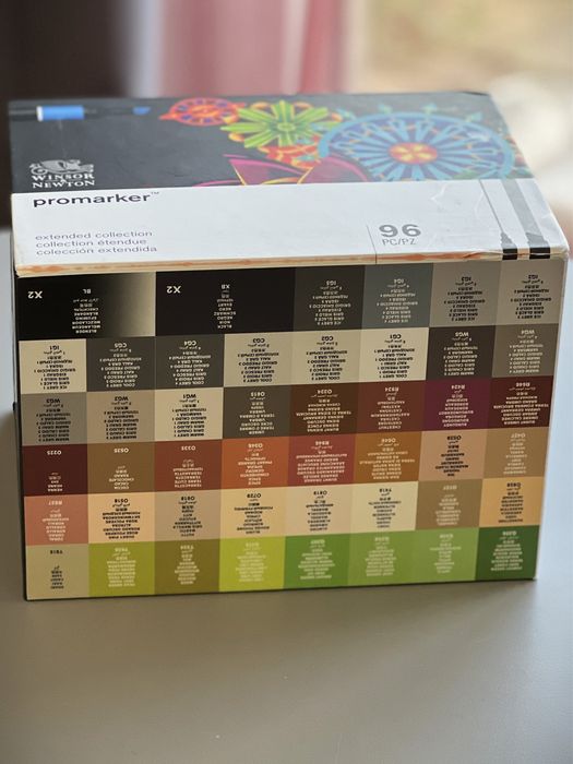 Winsor & Newton - Zestaw markerów alkoholowych (96 + 2 blendery)