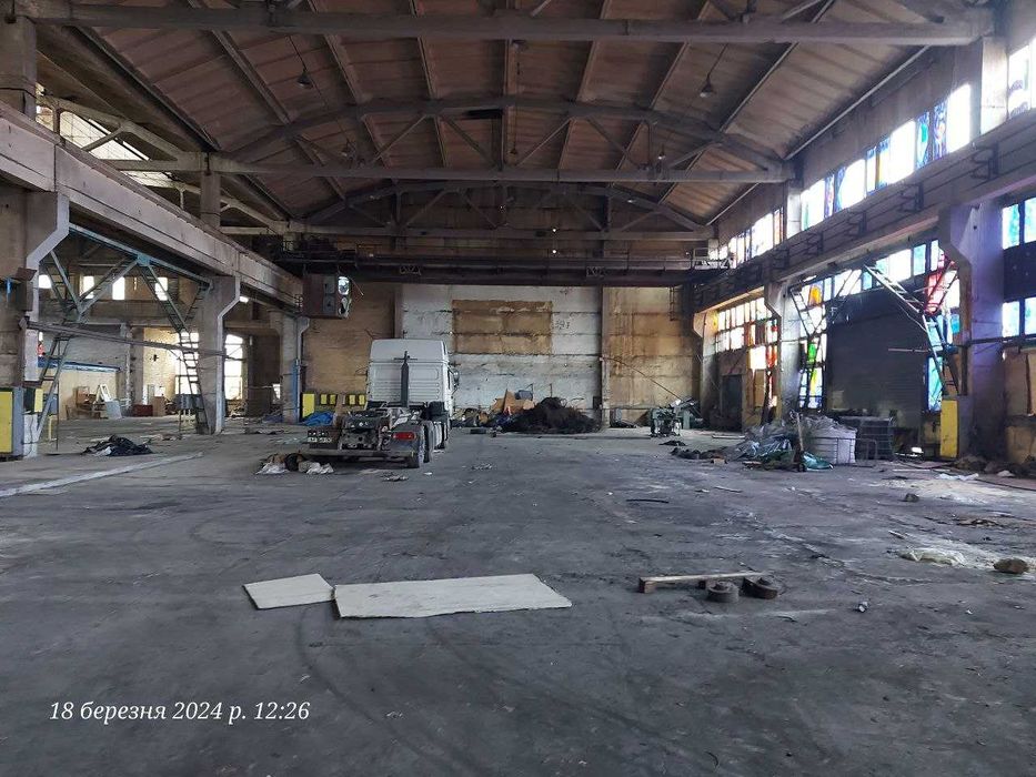 Виробн.-складське 3500м2, крани 10т, заїде фура, Н-10м, велика потужн.