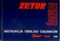 Instrukcja obsługi Zetor 7520, 7540, 8520, 8540, 9520, 9540, 10540