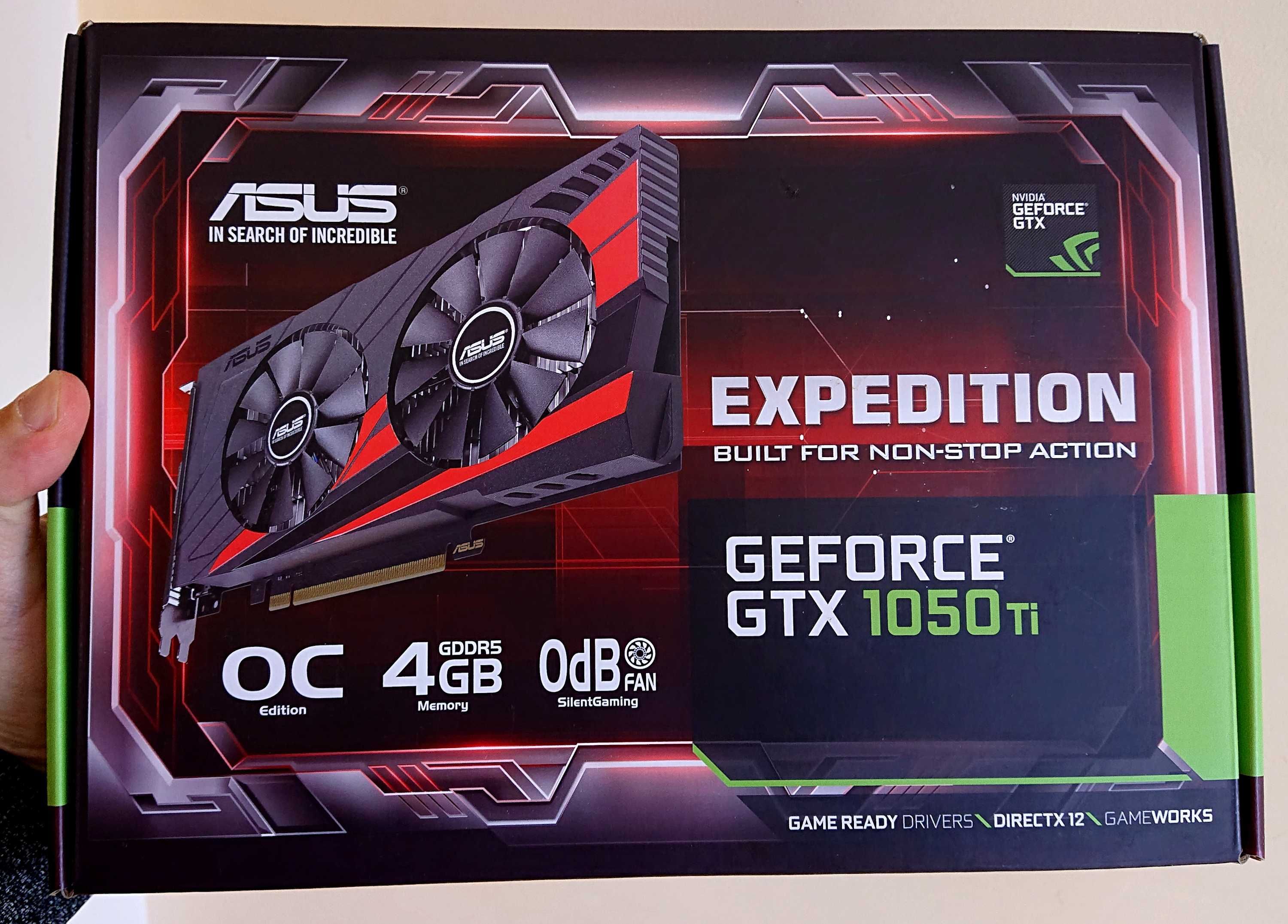 ASUS GeForce GTX 1050 Ti OC 4GB GDDR5 (0 db bezgłośna technologia)