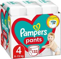 Трусики Pampers pants 4 (9-15кг) 132шт (2×66шт)