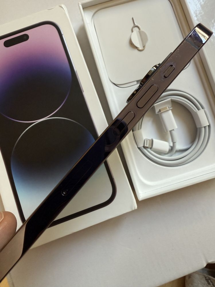 iPhone 14 Pro 128GB z pudelkiem i nowym kablem stan IDEALNY