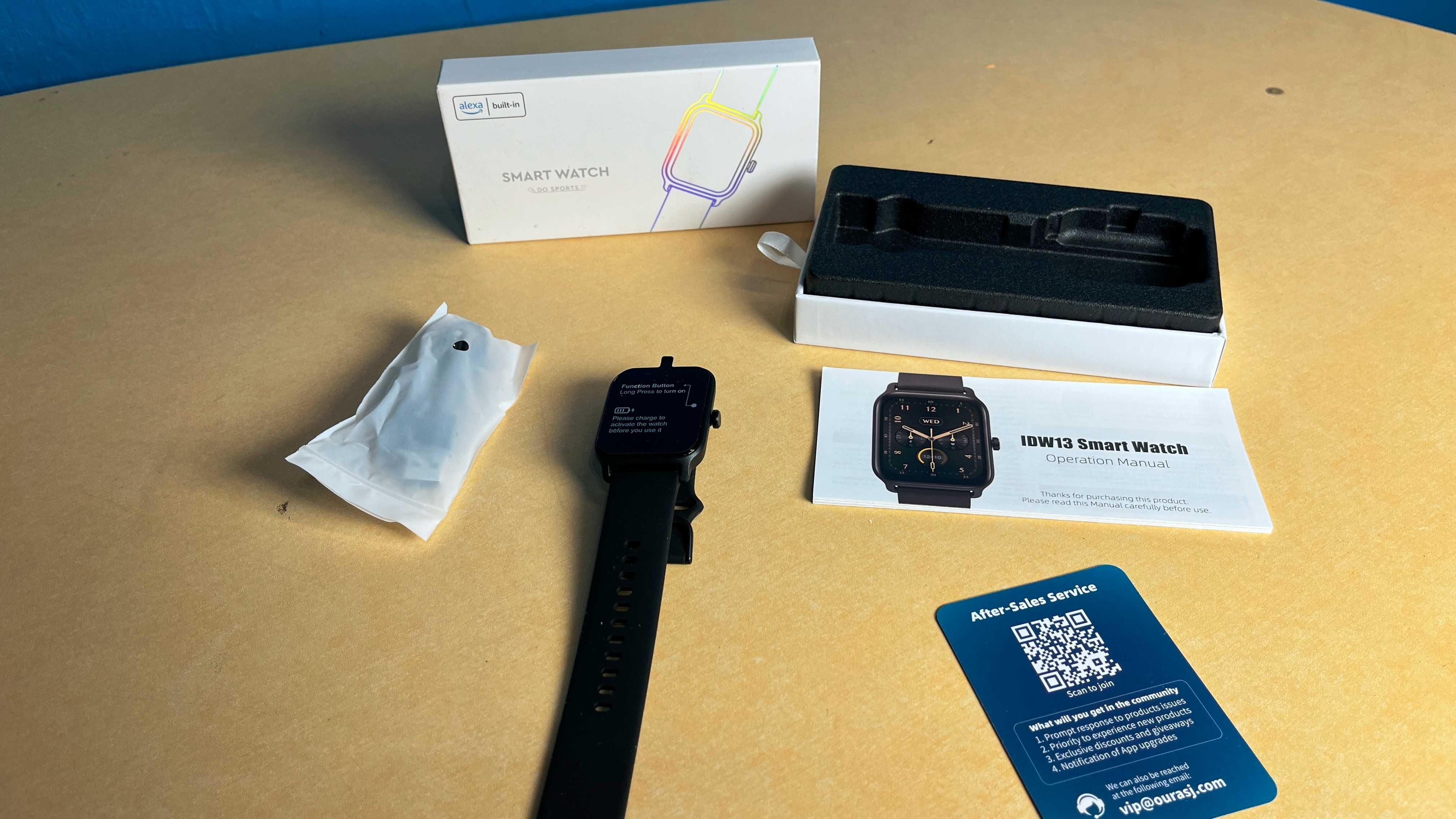 Smartwatch dla mężczyzn i kobiet, Alexa 1,8", IP68, SpO2 DW13 spp81