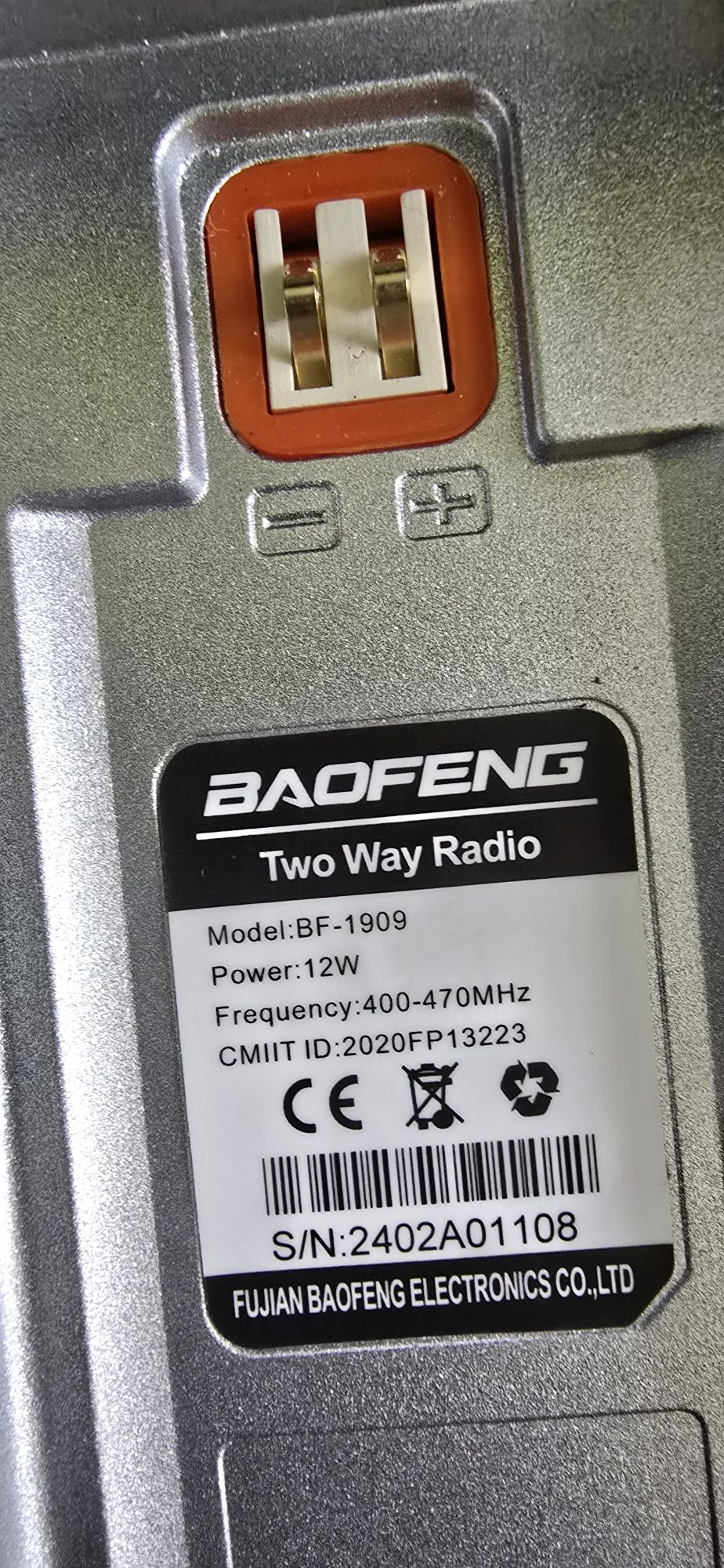 Radiotelefon Baofeng BF 1909 pasmo 70 cm 2szt 12W 100 procent sprawne