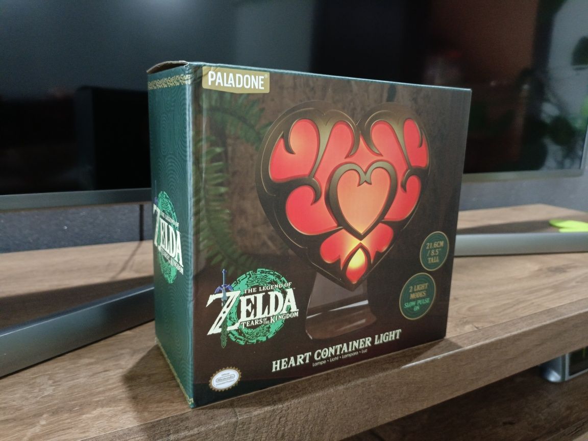 Zelda, lampka LED, heart container