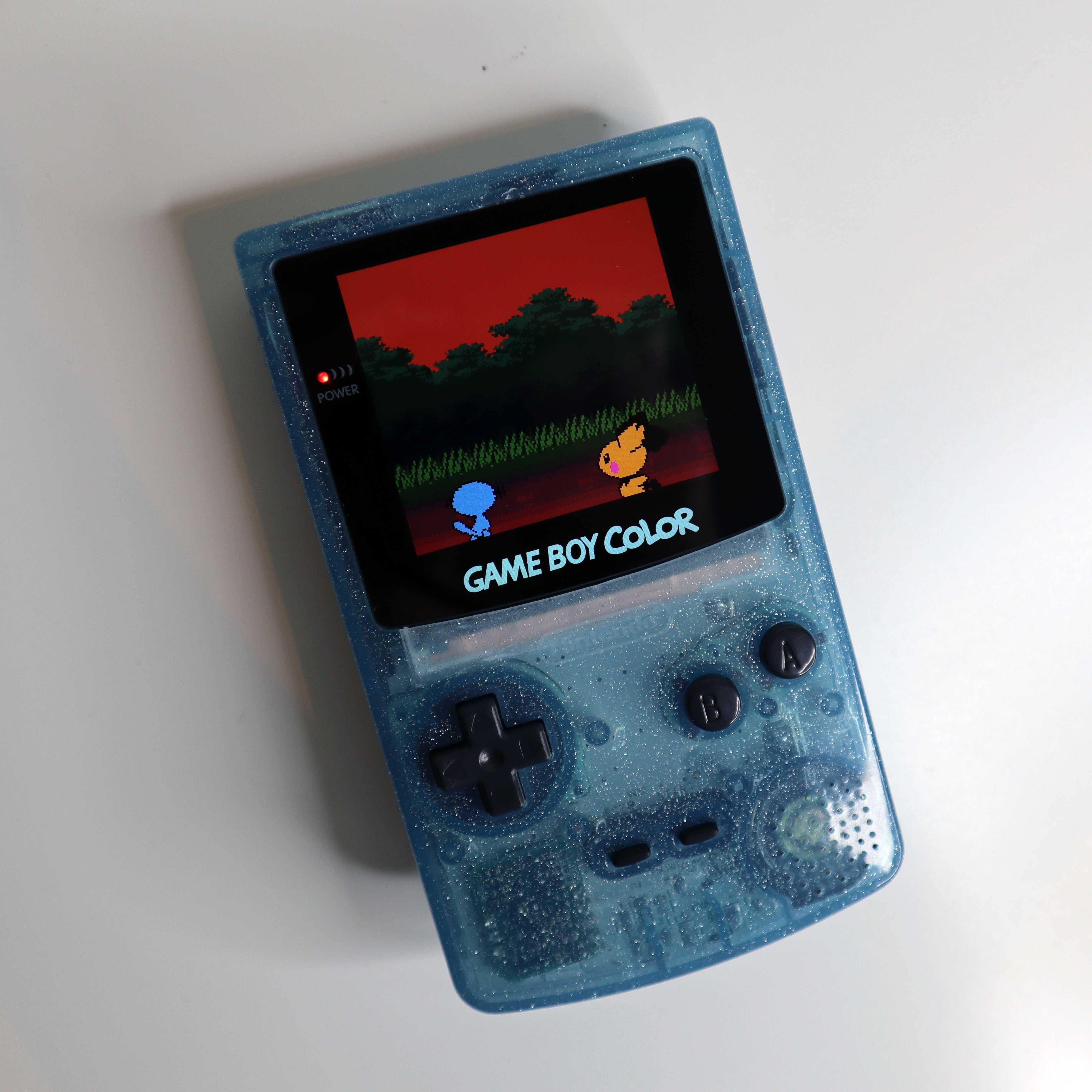 Nintendo Game Boy Color + Duży IPS ekran w kolorze + Pokemony Crystal