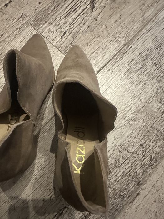 Botki   skórzane  Kazadii