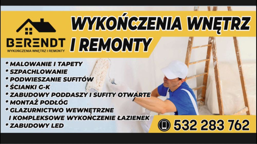 Usługi remontowo budowlane wolne terminy kwiecien i maj