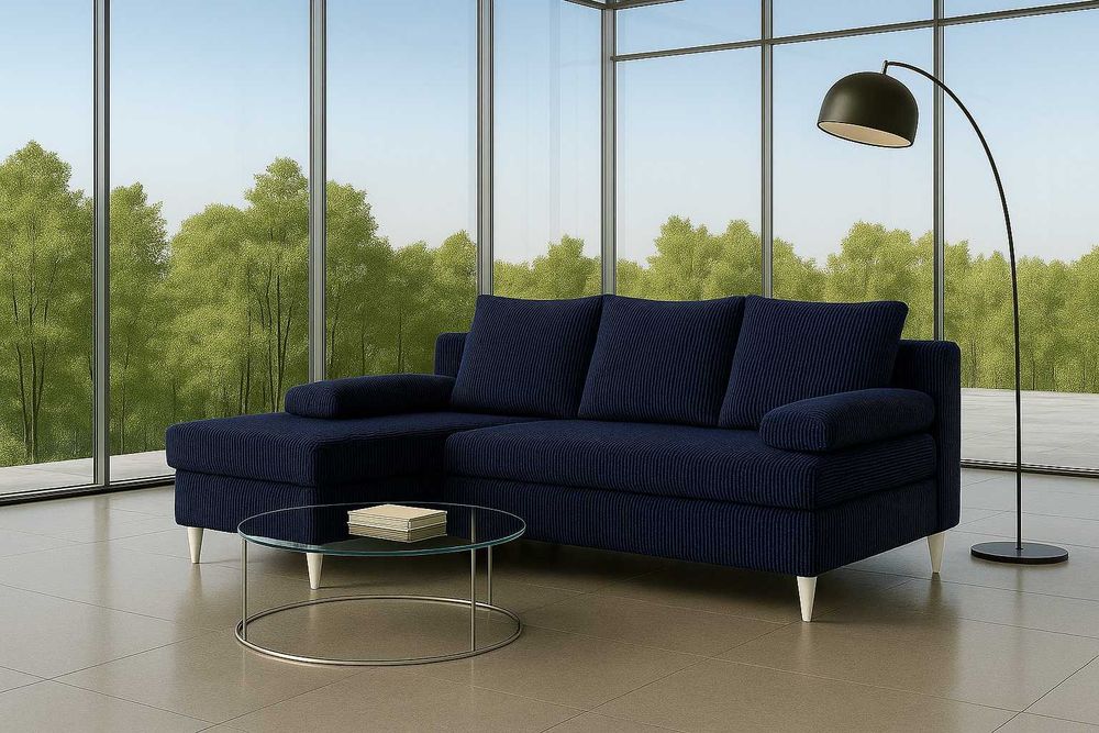 Narożnik Do Salonu BOSS Kanapa Sofa Rozkładana 2 Pojemniki Na Pościel