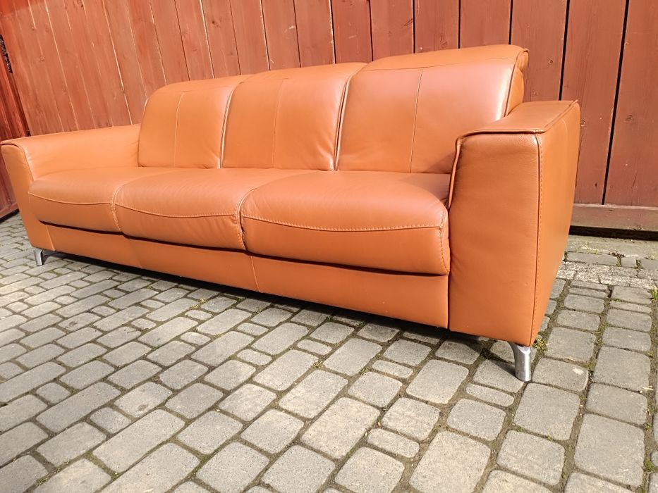 Sofa skórzana,sofy skórzane, komplet wypoczynkowy,że skóry transport