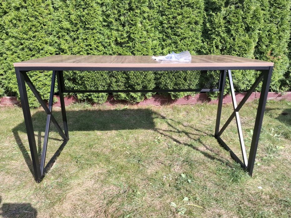 Biurko loftowe Exclusive 140x60cm brązowo/czarne