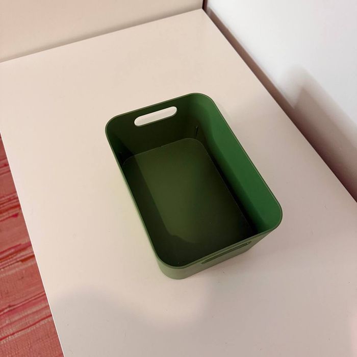 Caixa de arrumação IKEA verde