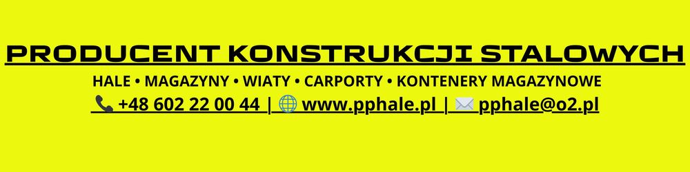 Konstrukcja Stalowa 6x6 - Wiata Garaż Magazyn Carport - Nowa i Solidna
