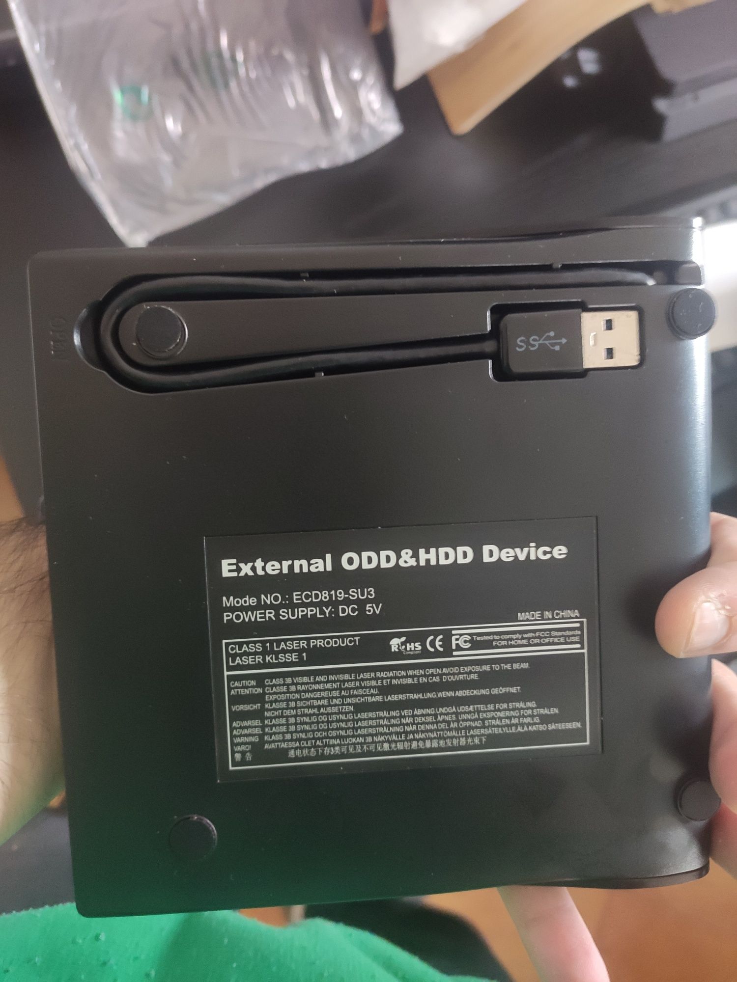 Gravador DVD externo USB 3.0
