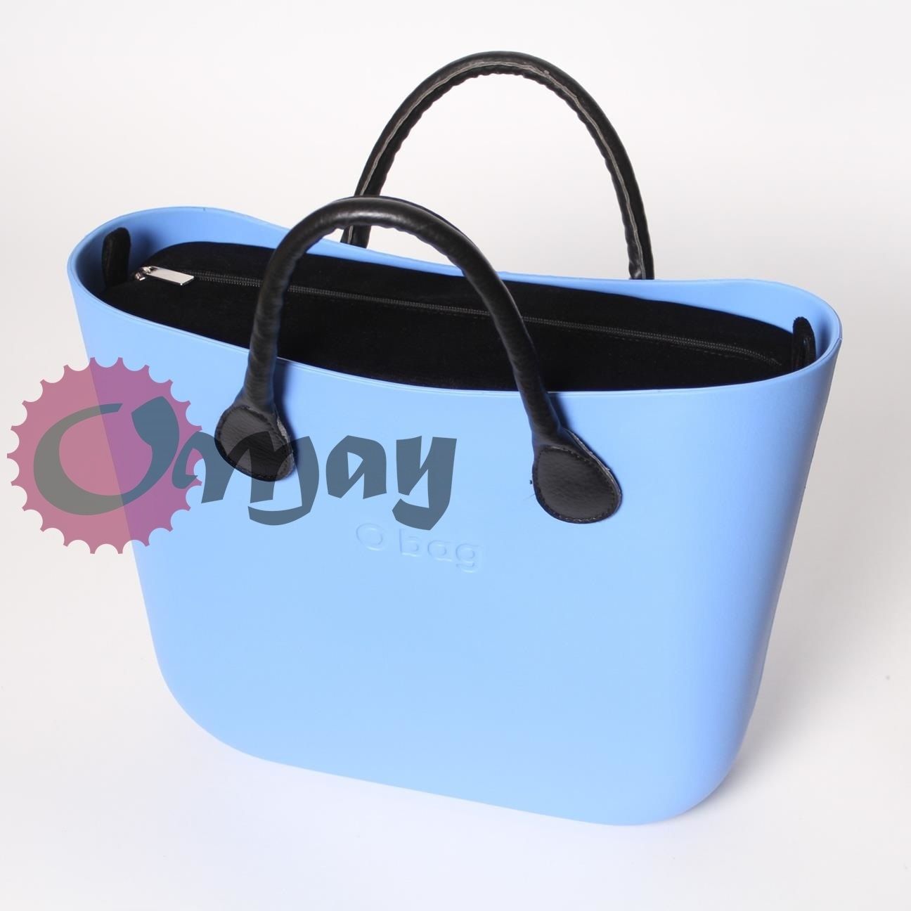 Czarny organizer OBAG STANDARD welur elegant wkład OMAY