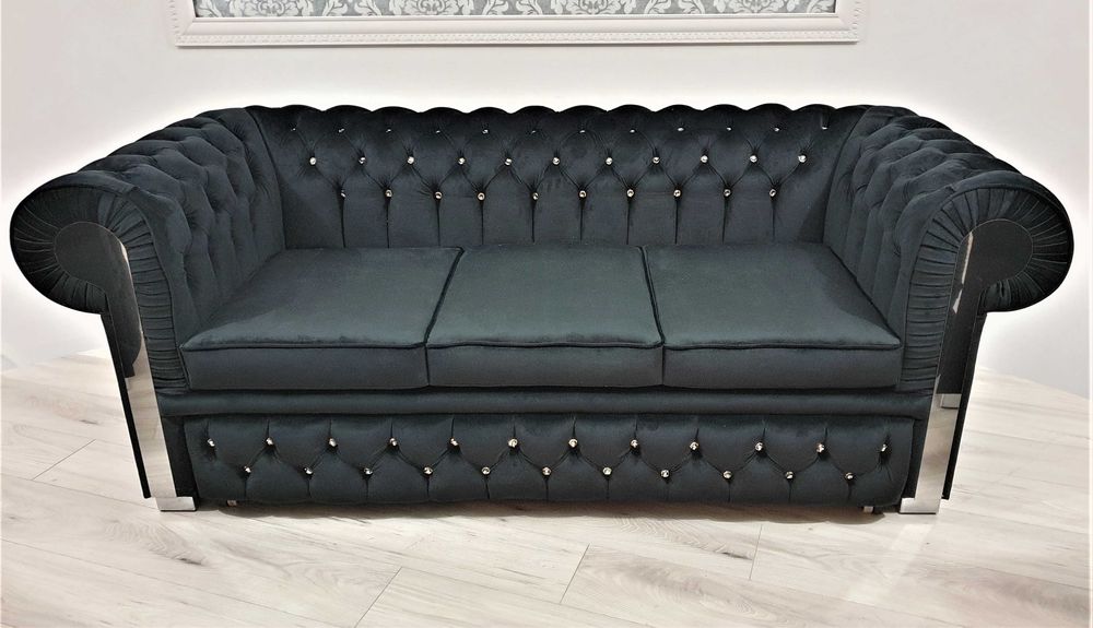 Zestaw Chesterfield GLAMOUR 3+2+1 Rozkładany PRODUCENT