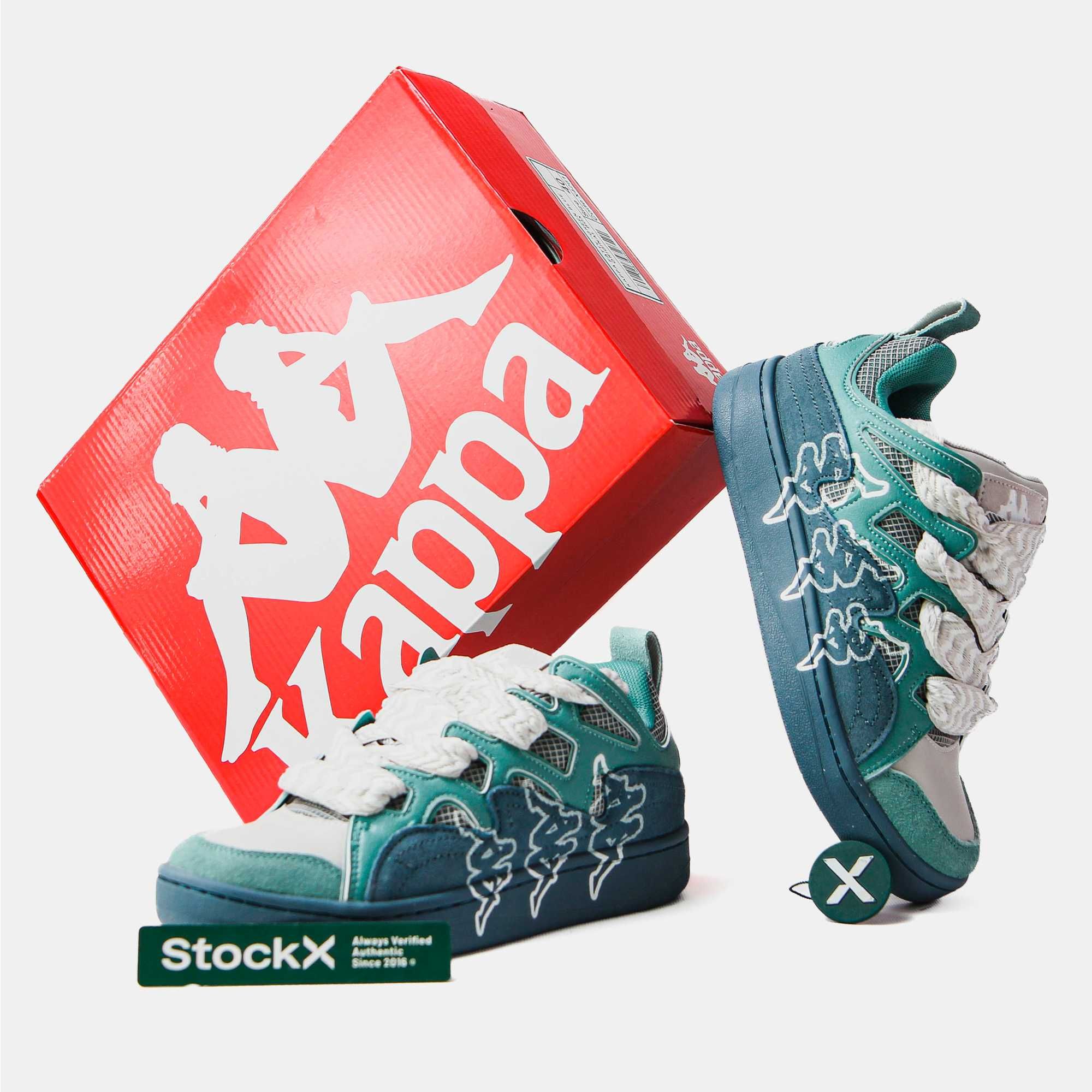 Кросівки Kappa Fatty Green Blue Original Box premium