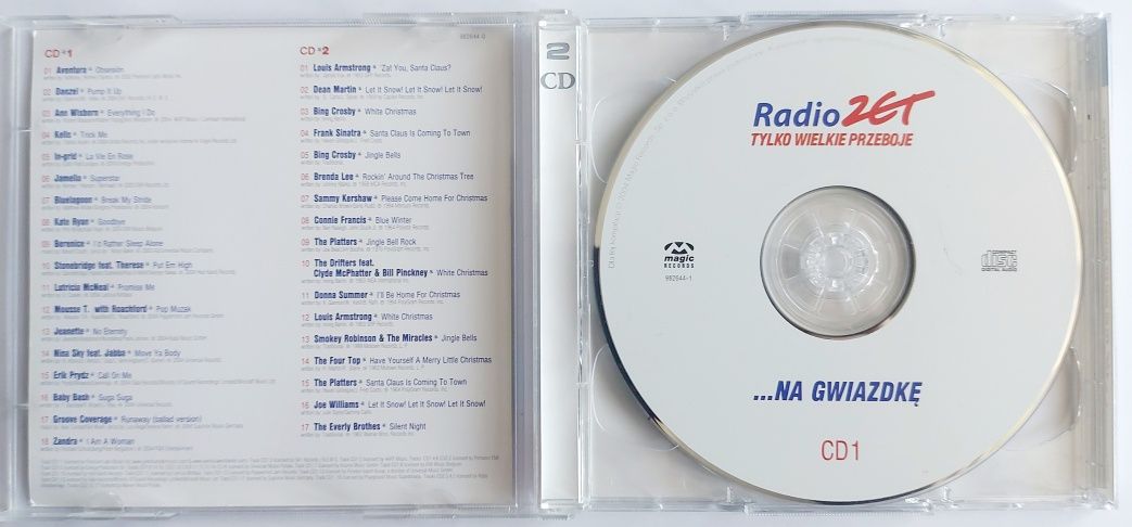 Radio Zet Tylko Wielkie Przeboje Na Gwiazdkę 2CD 2004r Danzel Kate Rya