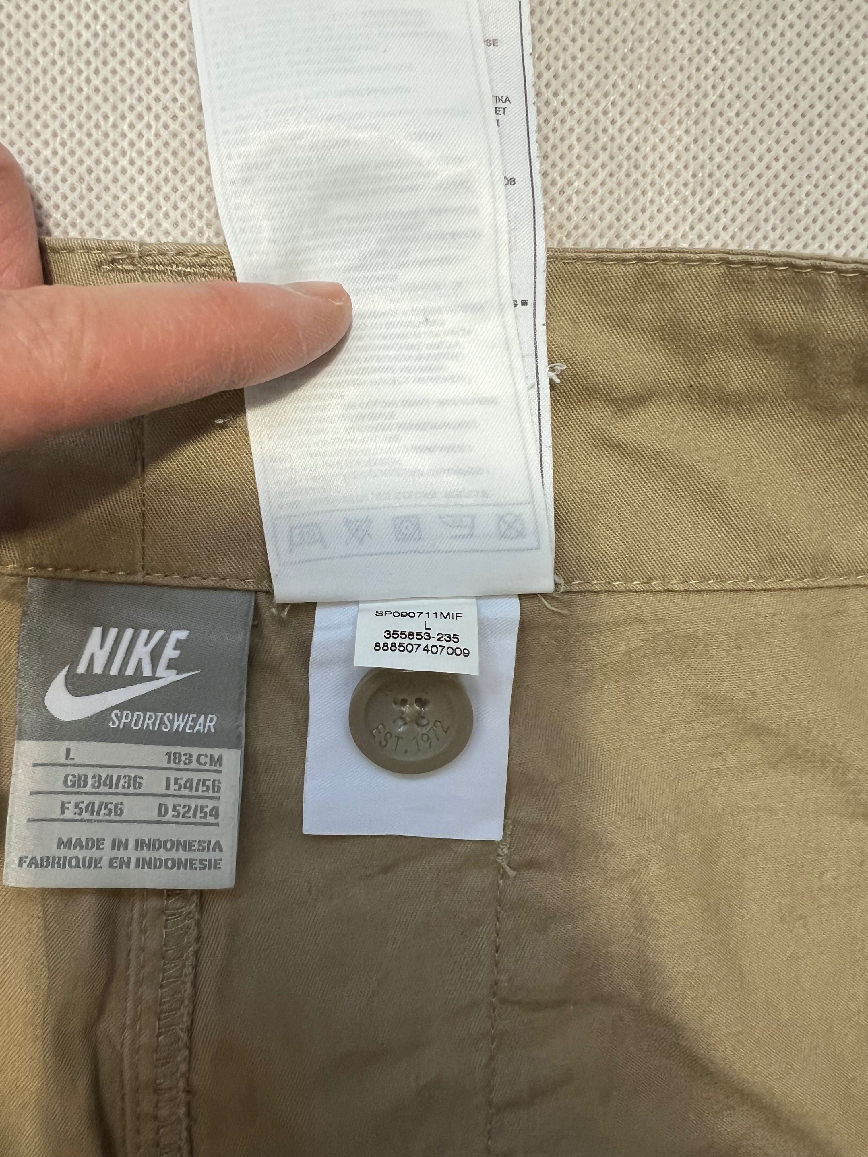 Baggy Spodnie Nike small logo y2k wide