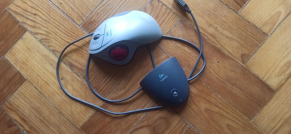 Rato wireless Logitech cordless Trackman  wheel mouse wireless