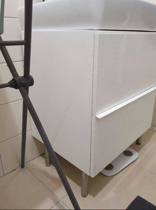 IKEA Godmorgon – szafka pod umywalkę 60 cm, biały połysk