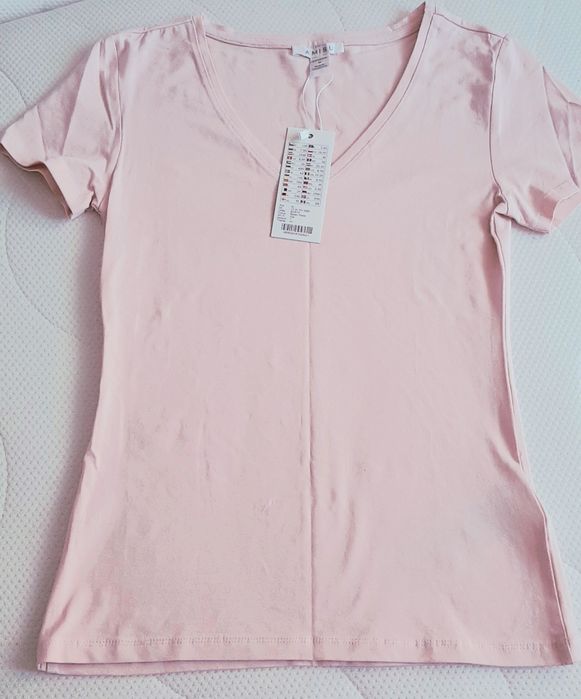 Koszulka pudrowy róż S/M